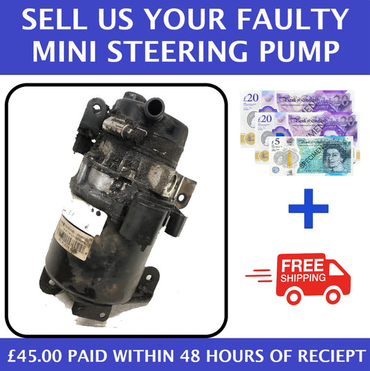 Sell us your faulty Mini Power Steering Pump